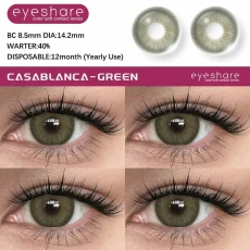 Eyeshare Casablanca Green Soft Contact Lens