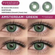 Eyeshare Amsterdam Green Premium Contact Lens