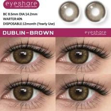 EYESHARE Dublin Brown Natural Eye Color Lens in BD | Lomofei